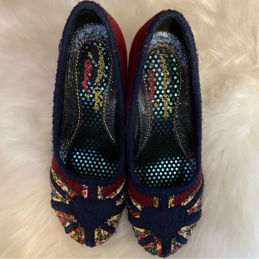 BNWOT Irregular Choice women’s Union Jack floral stiletto high heels size 39 - Picture 6 of 11